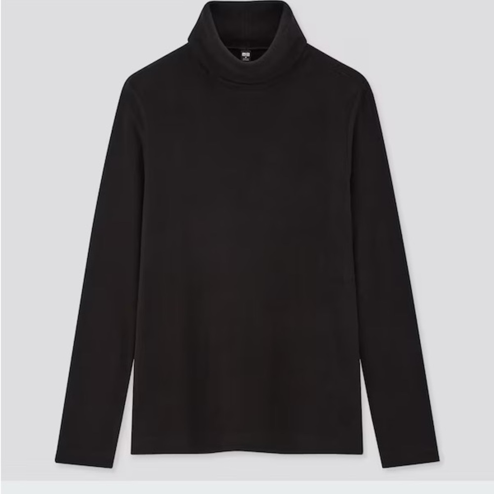 UNIQLO HEATTECH Fleece Turtleneck Long-Sleeve T-Shirt